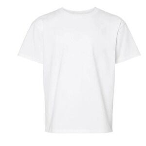 Gildan Boys 5 Pack White TShirts Premium Cotton Tag Free Crew Neck Undershirts L